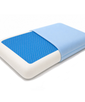 Blue and white Roost Sleep Cool Top Ultimate cooling pillow on a white background image 