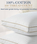 100 percent cotton 400 thread count pillow cover sateen stripe hotel grade
