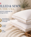pillows filled and sewn in USA North Carolina Georgia American craftsmanship
