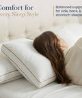 pillows for side back stomach sleepers neck support balanced firmness

